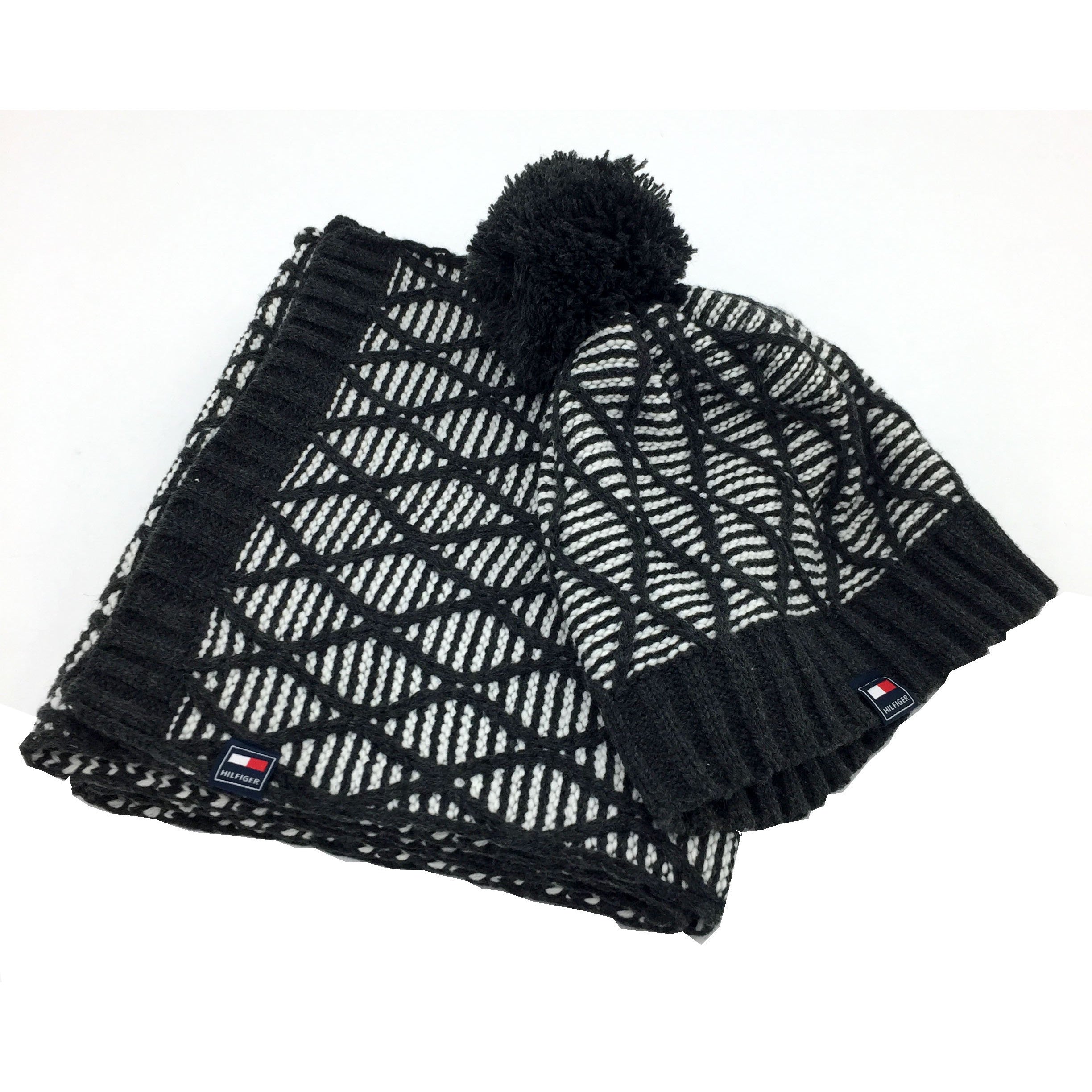 Tommy Hilfiger Winter Hat and Scarf Set / One Size Fits Most / Outer Wear / Various Colours