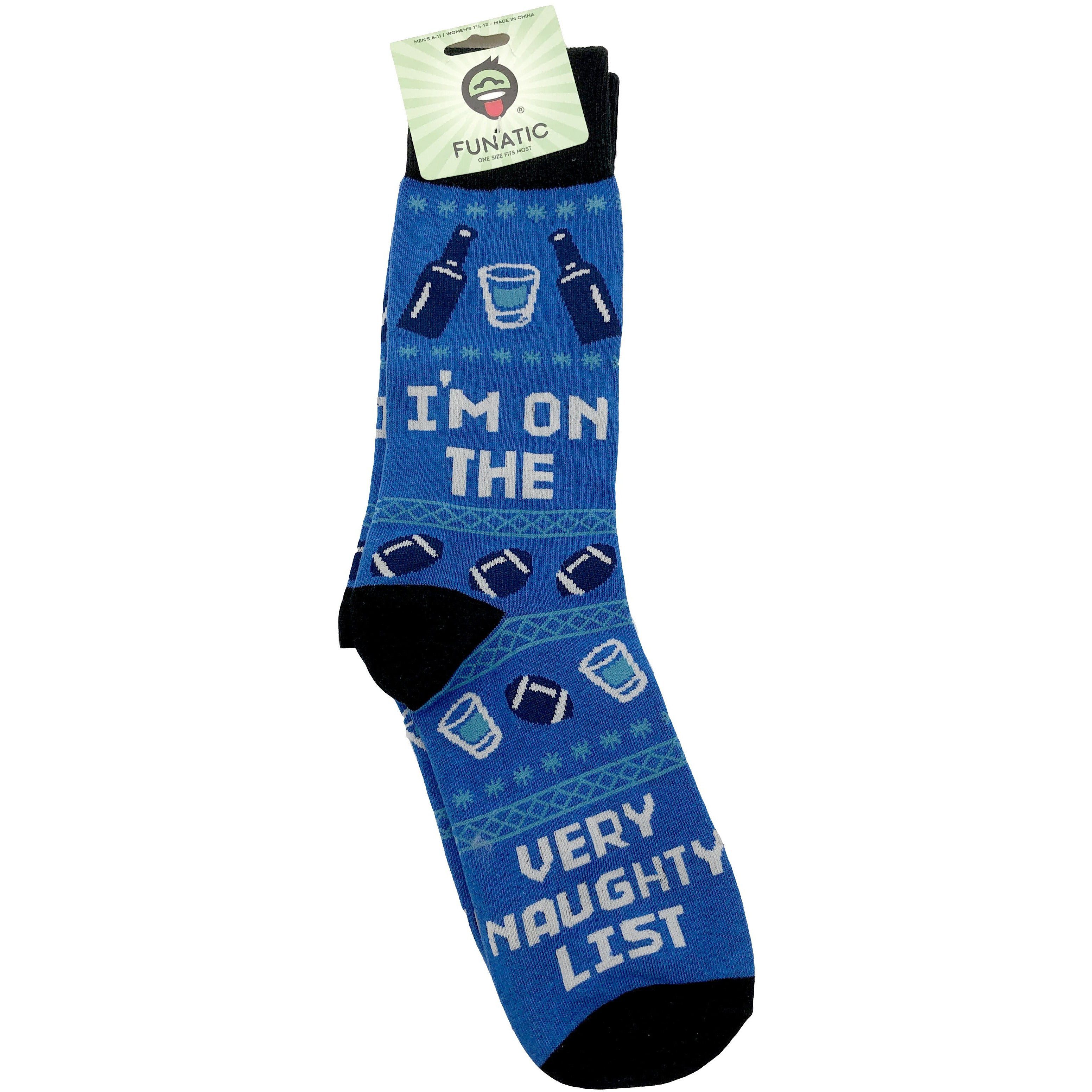 Funatic Fun Novelty Socks For Men and Women: Mens 6-11/ Women's 7.5-12