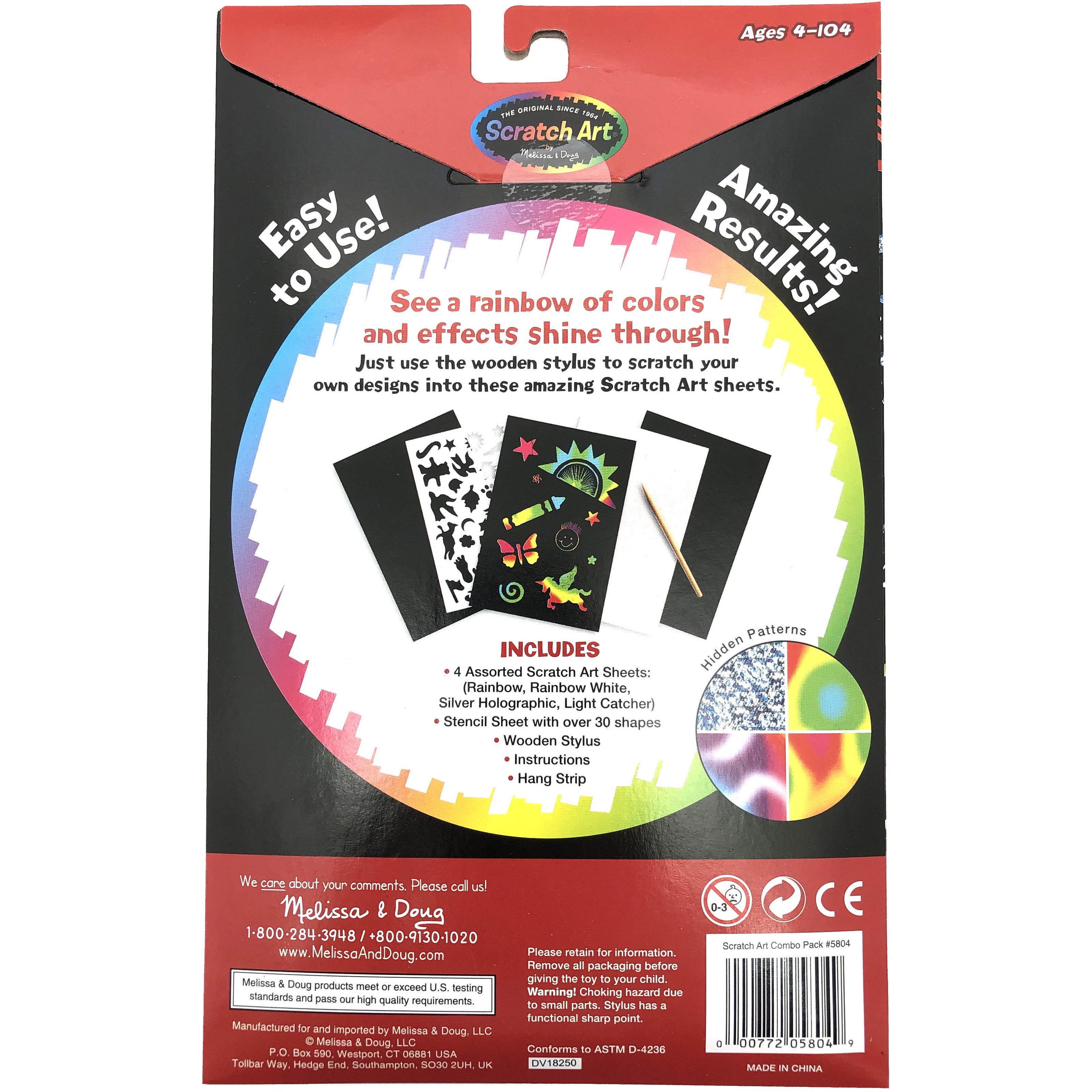 melissa and doug Scratch art combo pack in a bundle of 6 for kids parties