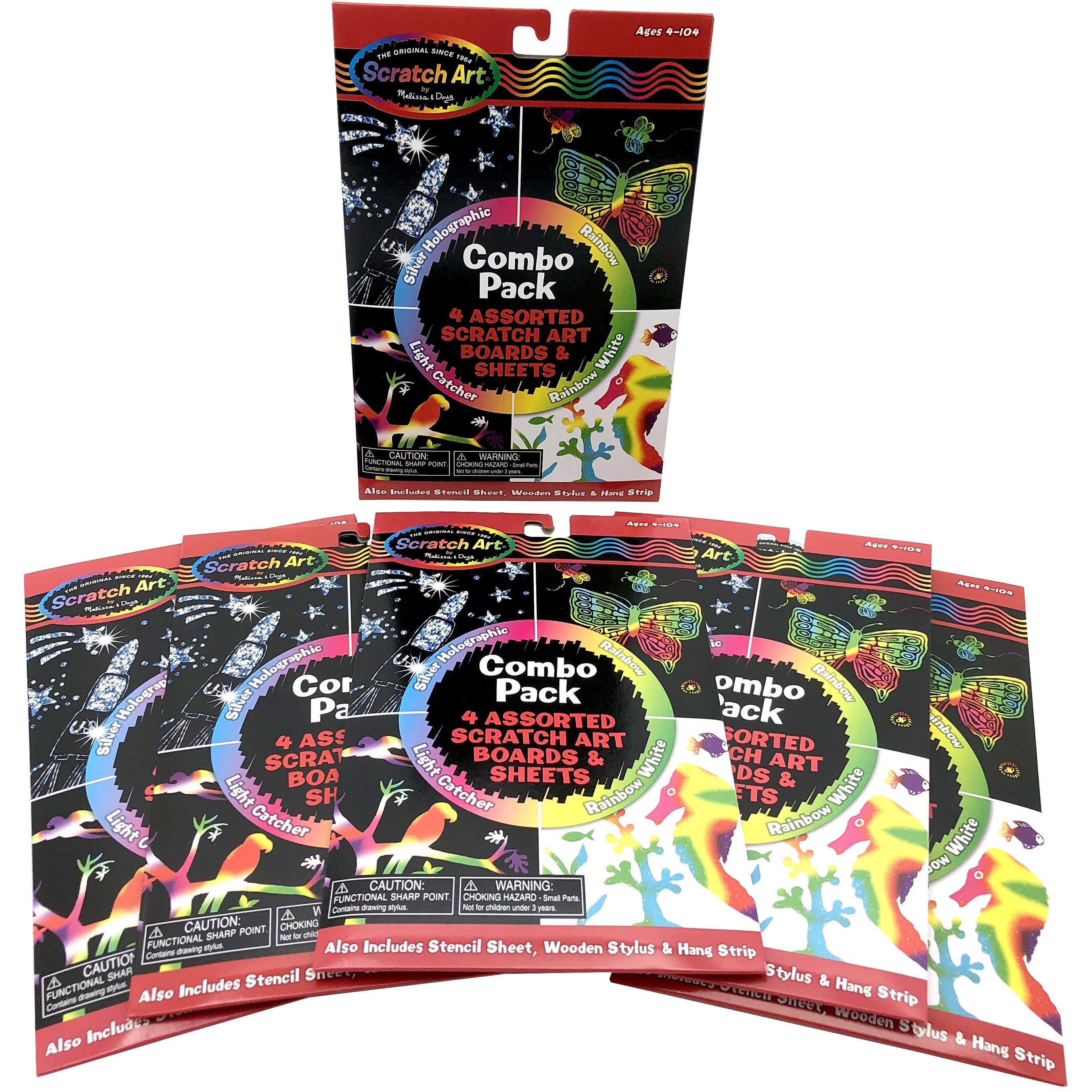 melissa and doug Scratch art combo pack in a bundle of 6 for kids parties