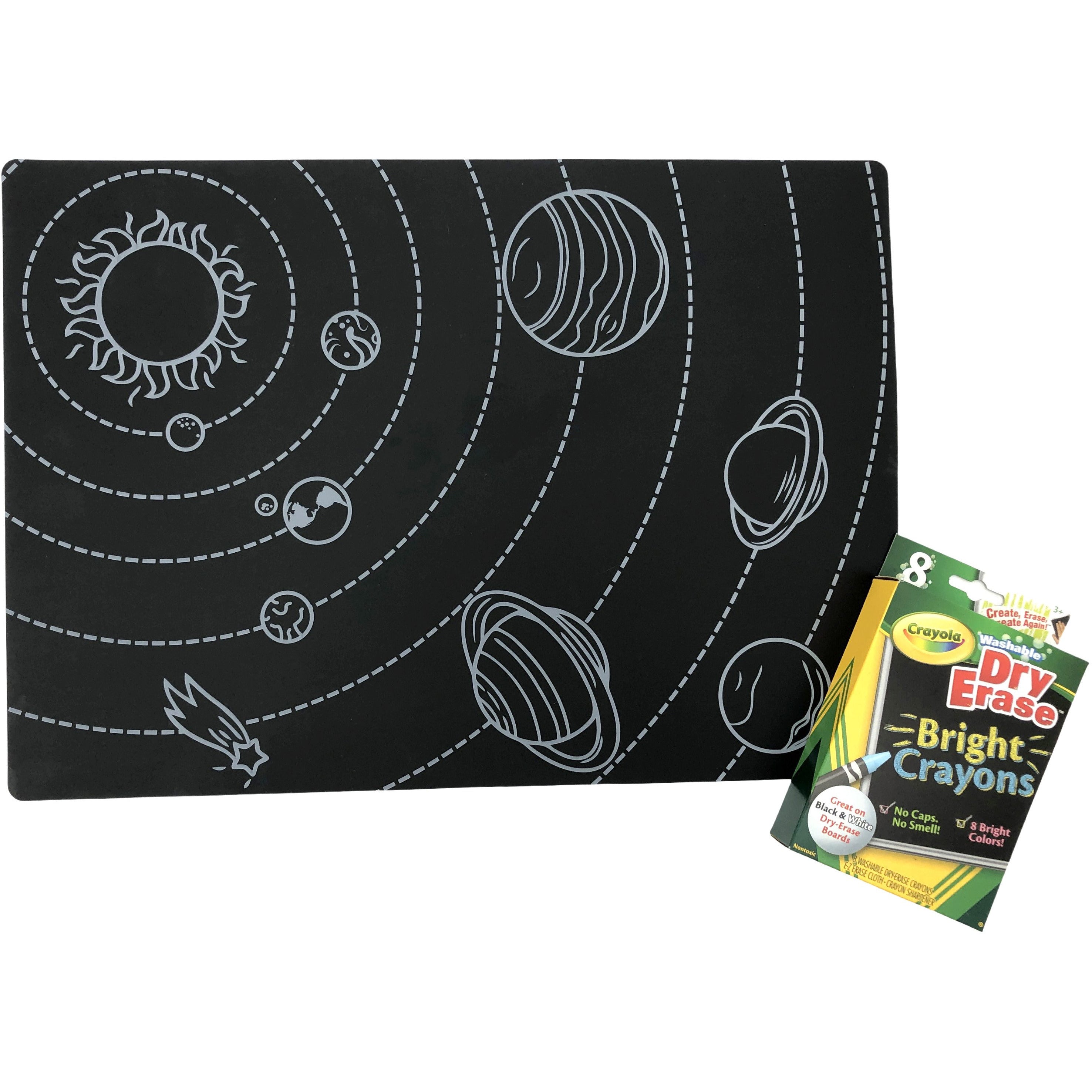Children’s Chalkboard Placemat with Dry Erase Crayons CanadaWide