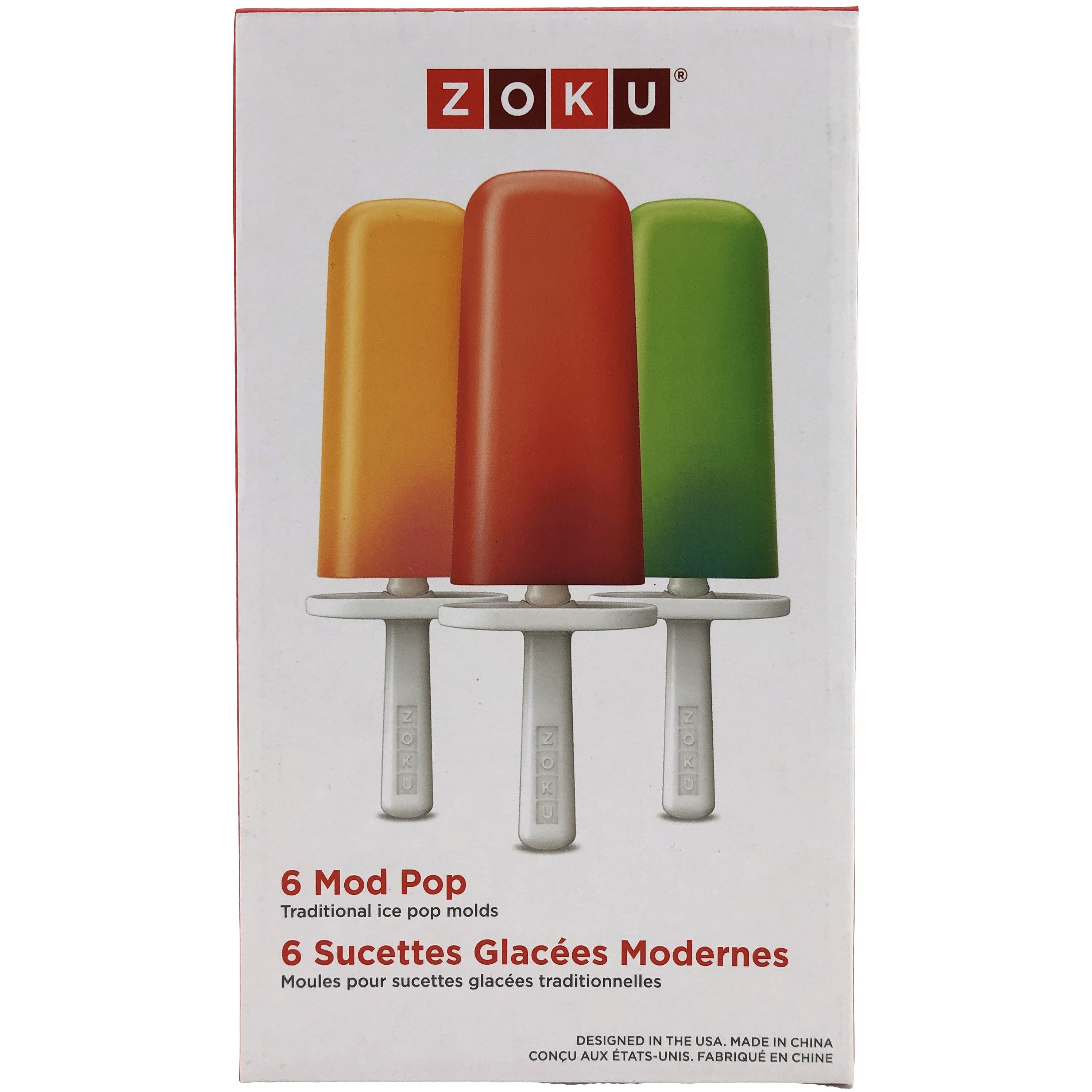 Zoku Mod pop 6 pack of home popsicle making molds BPA Free