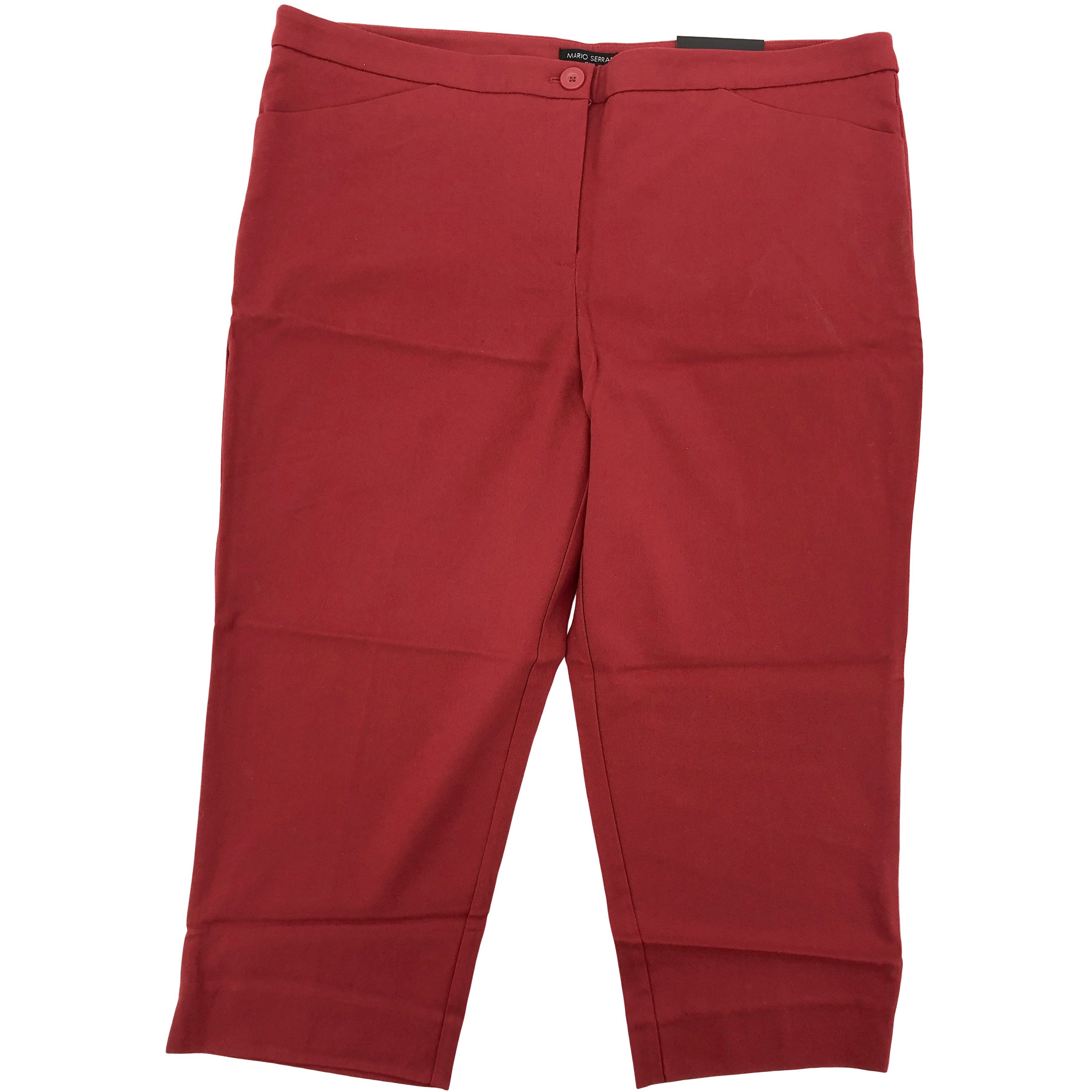 Mario Serrano Women's Capri Pants: Red / Various Sizes