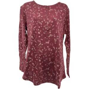 Segment's Women's Crew Neck Shirt / Half Button Up / Long Sleeved Shirt / Floral