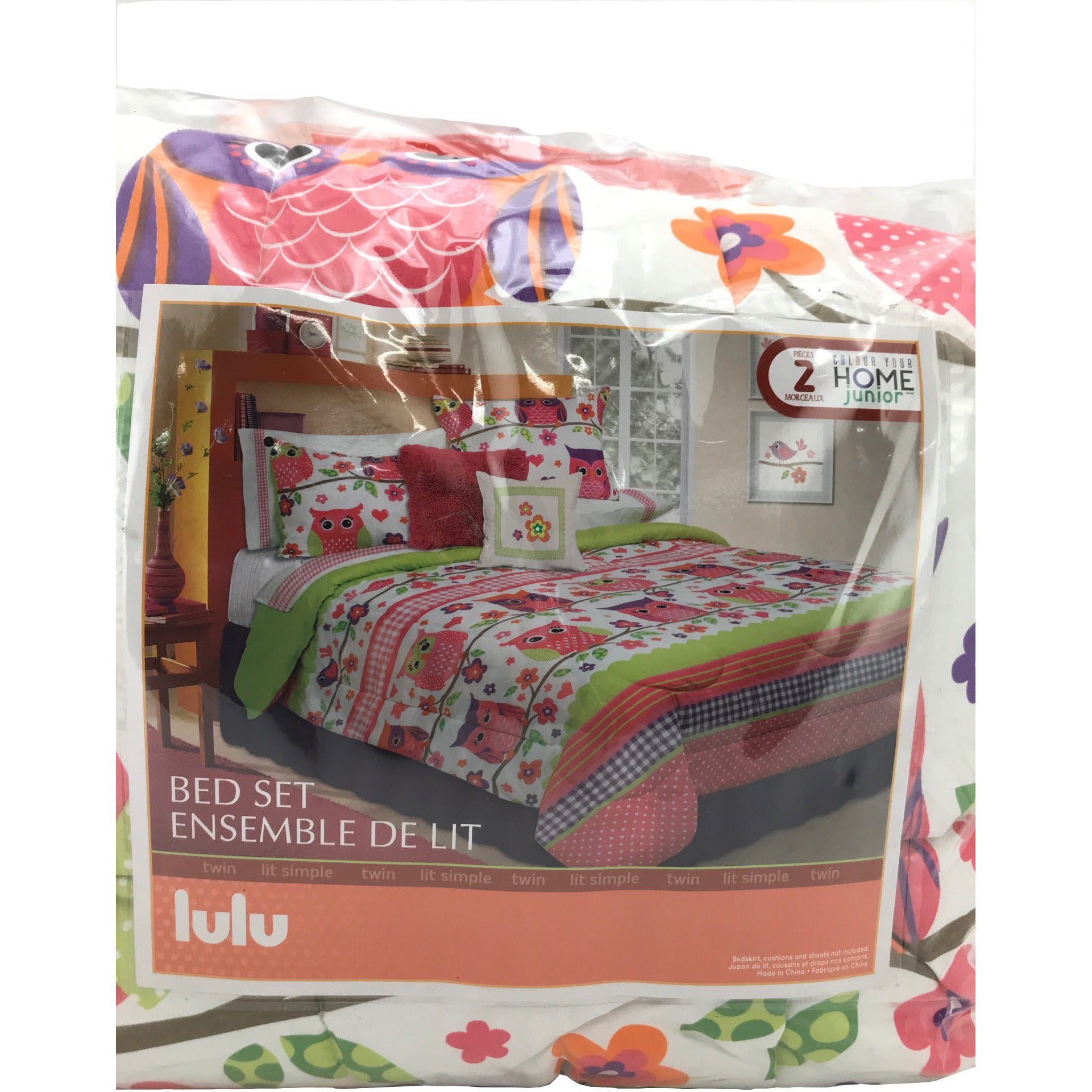 Lulu Kids Bed in a bag comforter set 2 piece set