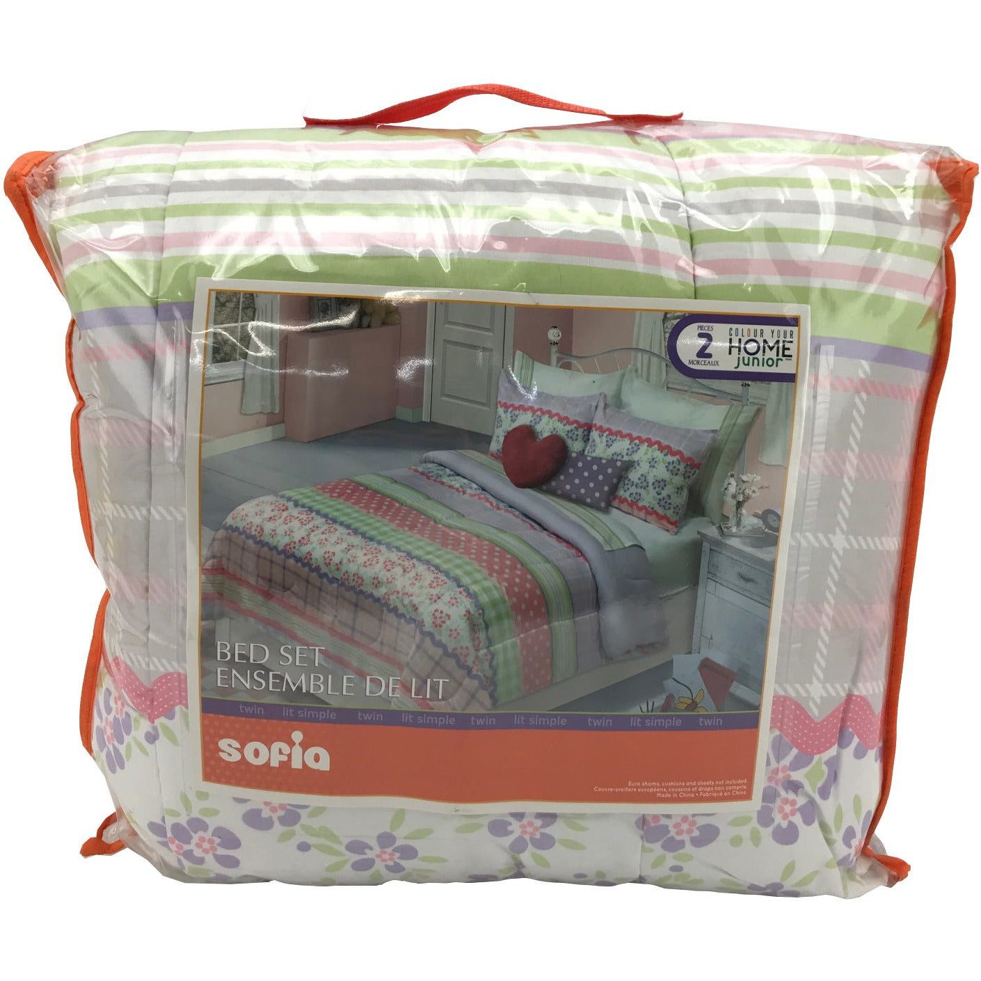 Kids Bed 2 Piece Twin Comforter Set / Comforter / Pillow Sham / Graphic Prints / 100% Polyester