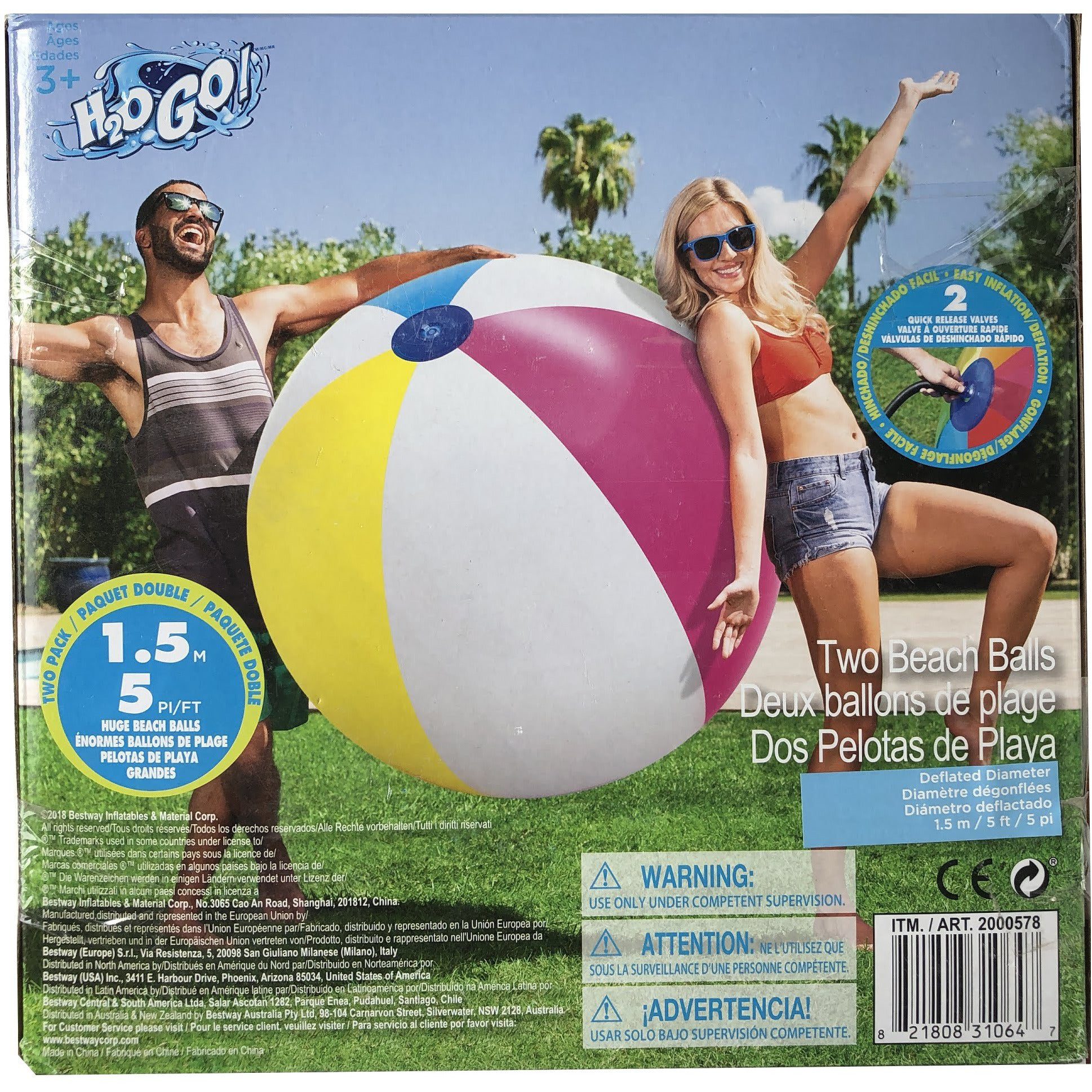 Bestway Oversized Beach ball pool toy inflatable