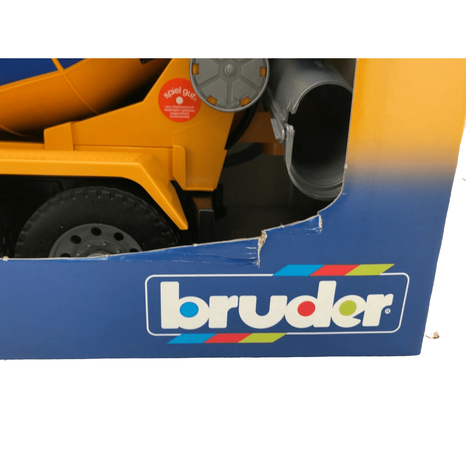 Bruder Toy Cement Mixing Toy With multiple functions and in Blue and Yellow