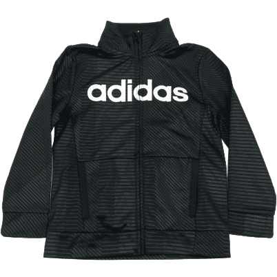 Adidas's Boys Jacket & Pant Set / Black / Size 7 / Tracksuit Set