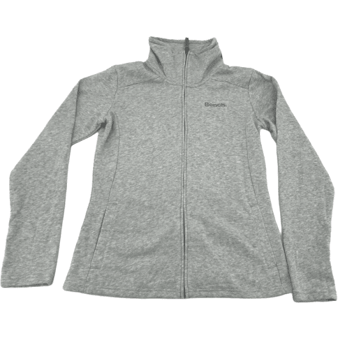 Bench Women's Zip Up Sweater: Grey | Large