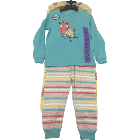 Pekkle Kid's 4 Piece Pajama Set: Size 4/5