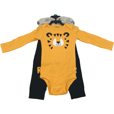 Pekkle Boy's Matching Set / 4 Piece Set / Yellow, Grey and Black / Various Sizes / No Tags