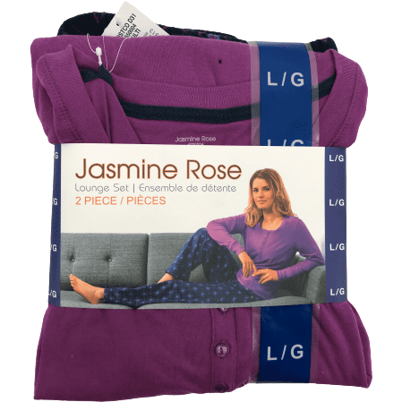 Jasmine Rose Women's Pyjama Set / Purple and Blue / Sleepwear Set / Various Sizes
