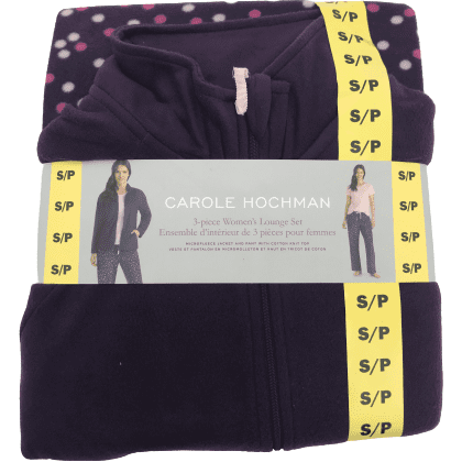 Women's 3 Piece Pyjama Set / Purple / Various Sizes