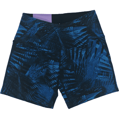 Tuff Athletic Fitted Women's Shorts: XSmall / Blue Palms