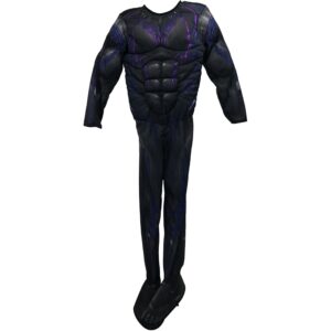 Rubies Black Panther Endgame Halloween Costume in size 7-8 with mask boot covers padded jumpsuit and gloves