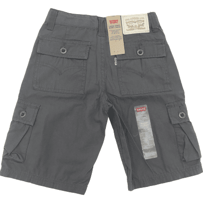 Levi's Boys Cargo Shorts: Grey / Size 7 Reg