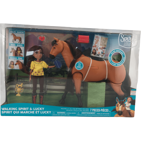 Walking Spirit Horse and Lucky Doll with Accessories / Spirit The Movie