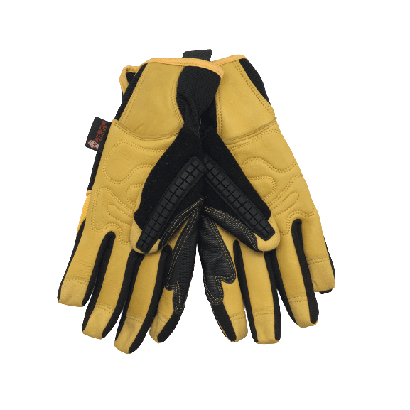 Watson Gloves Work Gloves: Drill Sergeant Black/Gold Large