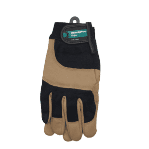 MechPro Grips Protective Work Gloves: Brown/Black Large