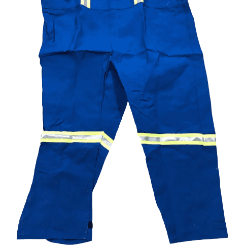Big Bill's Men's Coverall's:  5XL / Blue / Reflective Strips / Flame Resistant / Unlined