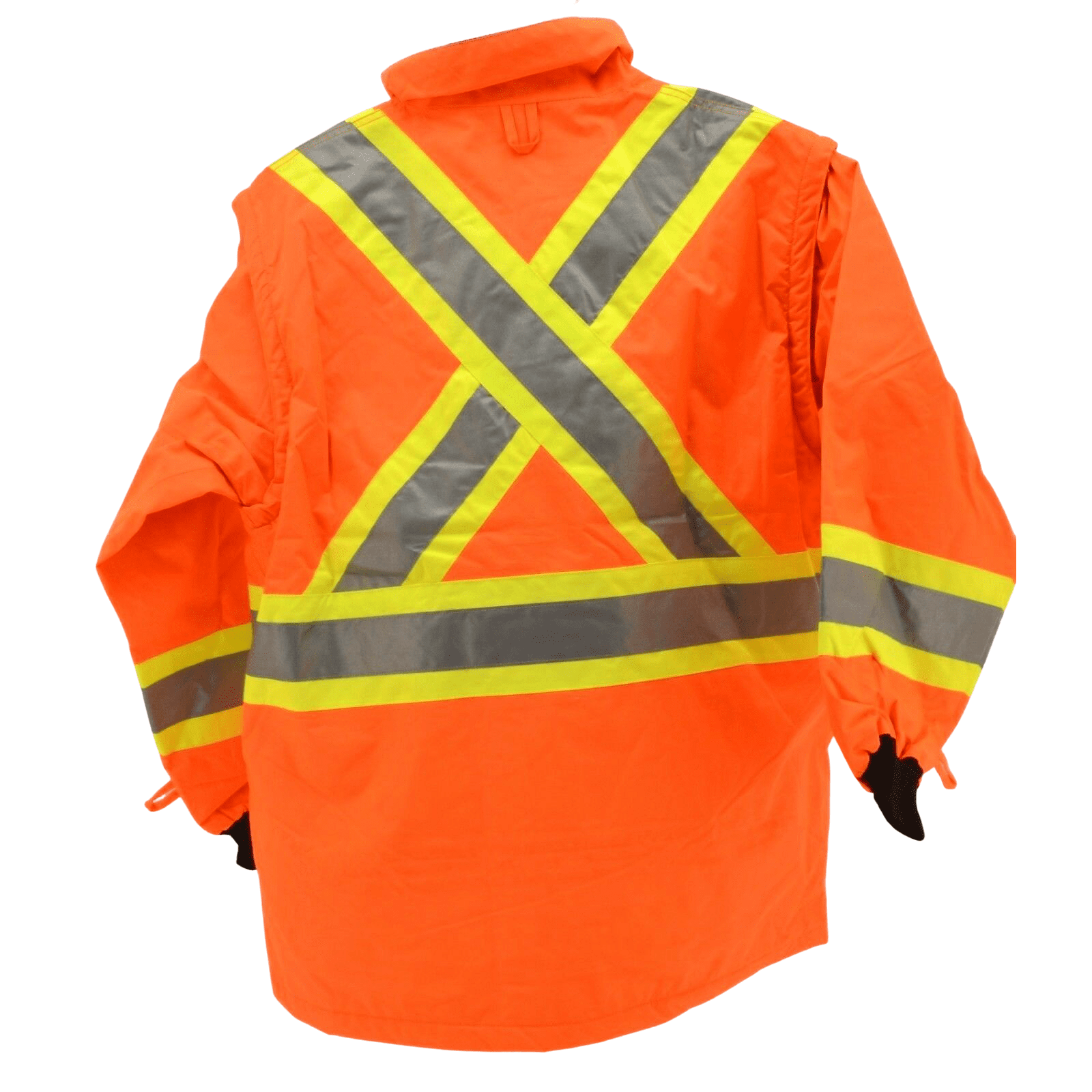 Condor 2-in-1 Traffic work jacket with removable sleeves and black fleece lining size 2XL