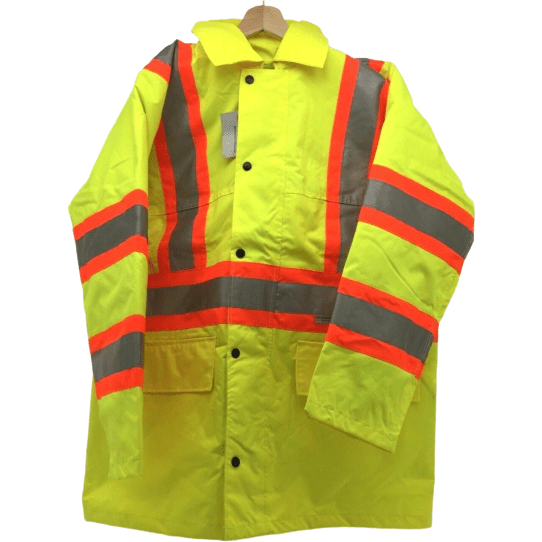 Condor Work Safety Jacket: Yellow | High Viz Long Traffic | Size Medium