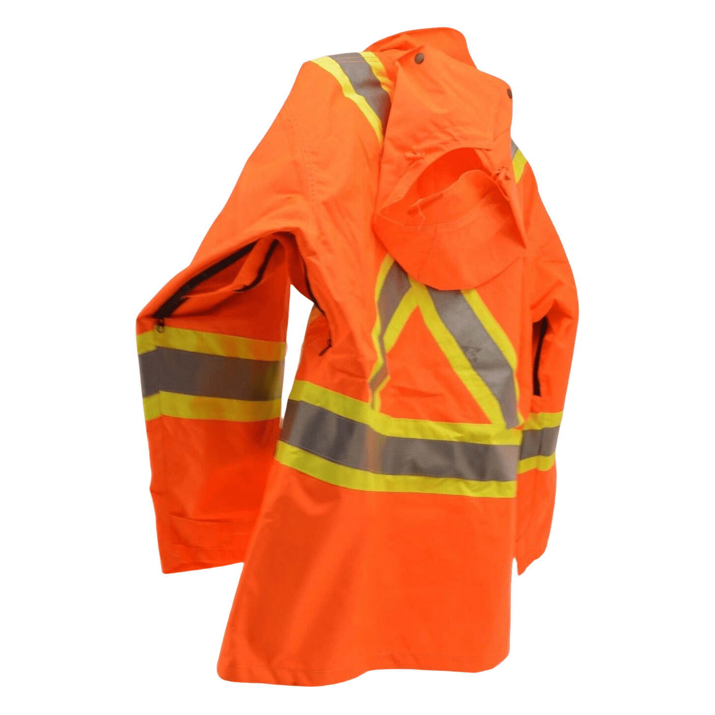 Condor men's 3-in-1 flagmans Safety jacket with removable fleece lining in size Large in high viz orange