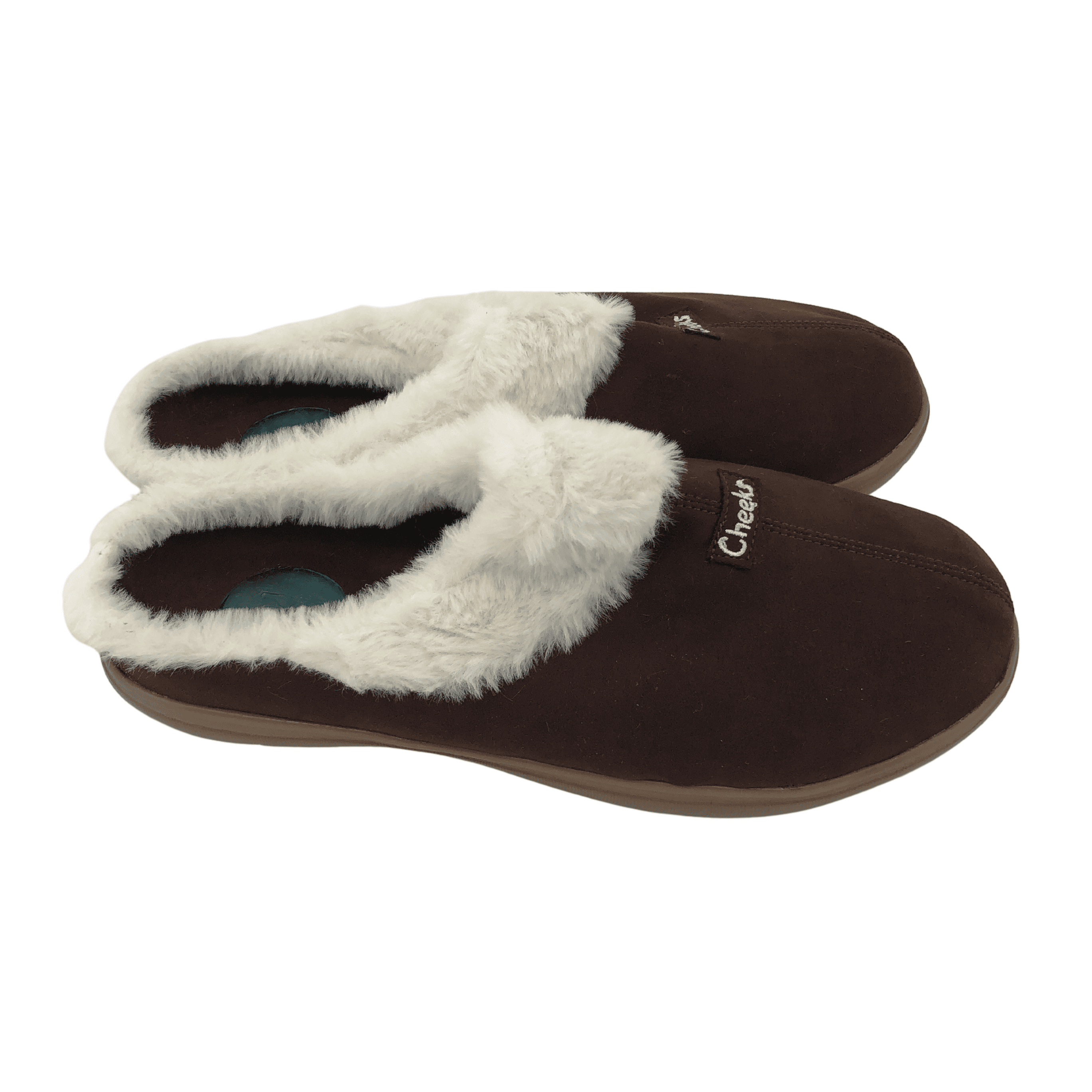 Tony little cheeks fit body slippers in size 10W colour Chocolate