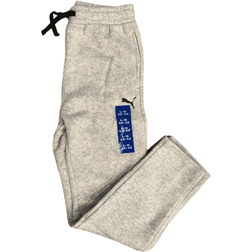 Puma Boys Sweat Pants: Grey / Large 10-12