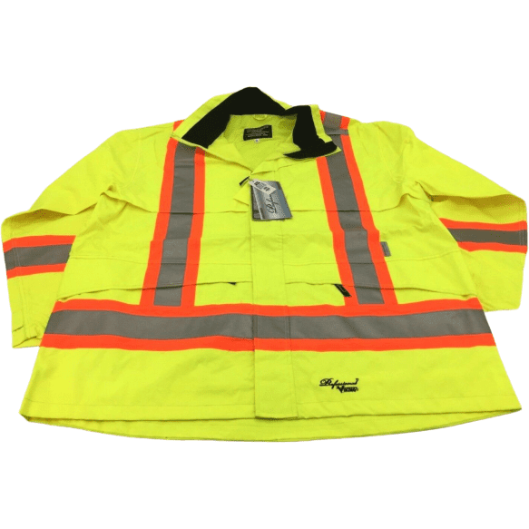 Viking Men's Safety Rain Jacket / Waterproof / Size 4XL / Yellow