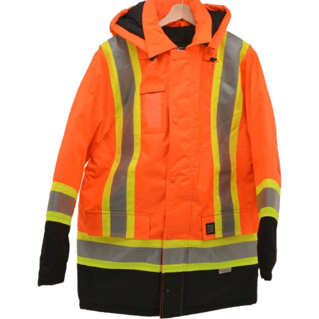 Work King Safety Jacket: Orange I Insulated I Lined I Medium