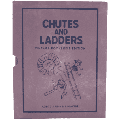 Chutes & Ladder Board Game Vintage Bookshelf Edition