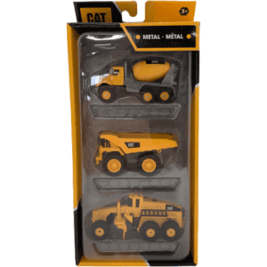 CAT Metal Construction Equipment / 3 Pack / Yellow & Black / Heavy Equipment / Various Packs