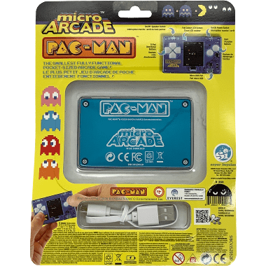 Micro Arcade Game / Hand Held Pac-Man / Space Invaders / For