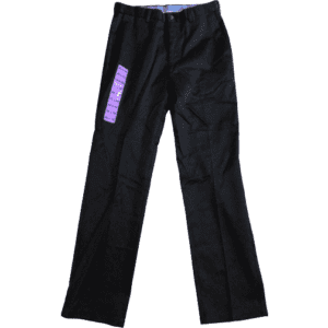 Haggar Men’s Premium Dress Khaki: Black / 30 x 32