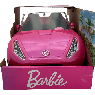 Barbie Pink Convertible Car: 2 Seats