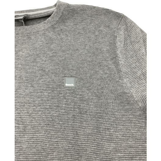 Bench Men’s Long Sleeve Shirt: Light Grey / Size XL