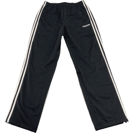 Adidas Men's Track Pants / Black with Classic White Stripes / Various Sizes