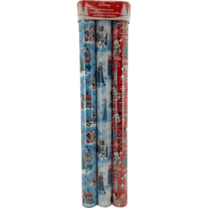Disney: Christmas Wrapping Paper: 3 Rolls: Mickey Mouse and Frozen (Damaged Packaging)