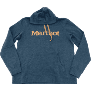 Marmot Men's Sweater / Men's Hoodie / Blue / Gold Writing / Various Sizes