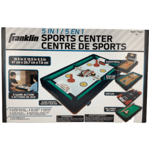 Franklin Sports Center: 5 in 1 Sports Games: Table Top: 2 Players