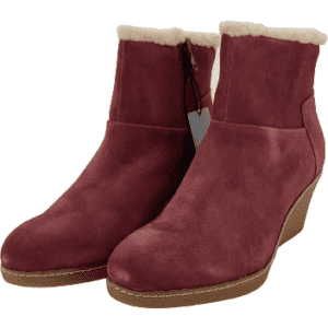 Hush Puppies Women's Ankle Boots: Burgundy: Size 8.5