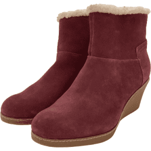 Hush Puppies Women's Ankle Boots: Burgundy: Size 8