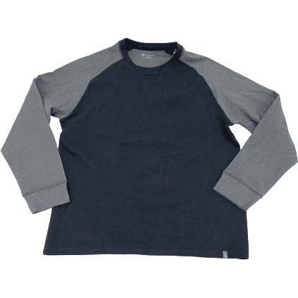 Cloudveil Men’s Long Sleeved Shirt: Navy and Grey: Size XXL
