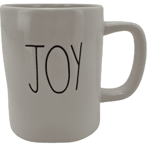 Holiday Accents Joy Mug: Harmon Engraved Ceramic Mug