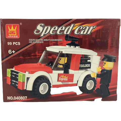 Wange Speed Car Building Set: 99 pieces