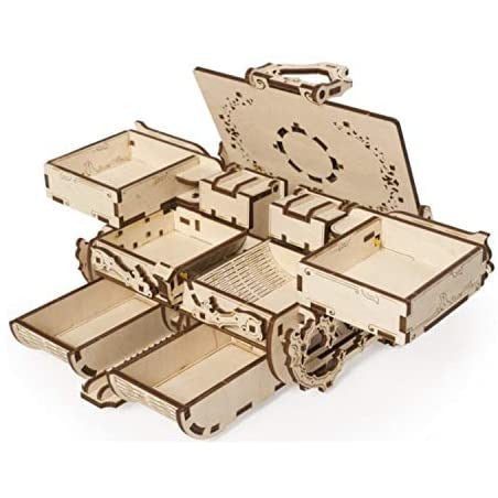 Ugears Antique Box Building Kit: 185 pieces / Wooden Building Set