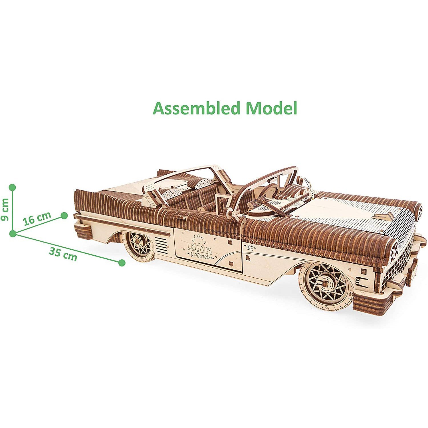 Ugears Dream Cabriolet VM-05 Car: 735 pieces / Wooden Building Set
