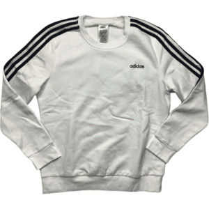 Adidas Boy's Crewneck Sweater: White: Size L
